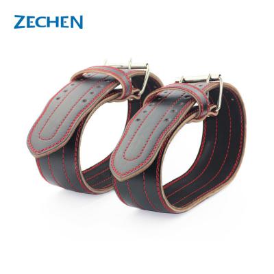 China 4 Inch 13mm Powerlifting Belt Genuine Cow Leather Back Support Belt Waist  For Gym for sale