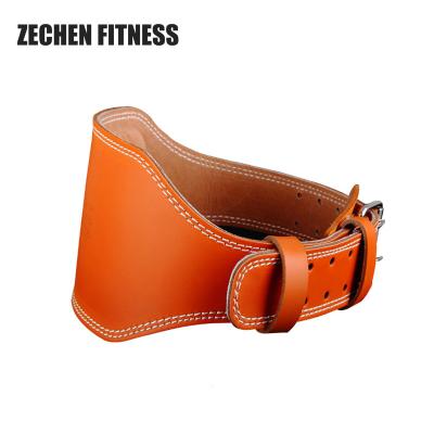 China Weightlifting Back Waist Support Gym Suede Leather Power Lifting Belt for sale