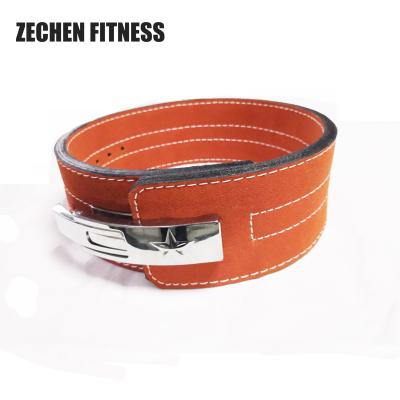 China Lever 10mm Powerlifting Belt Waist Back Support Workout Belt Gym Weight Lifting for sale