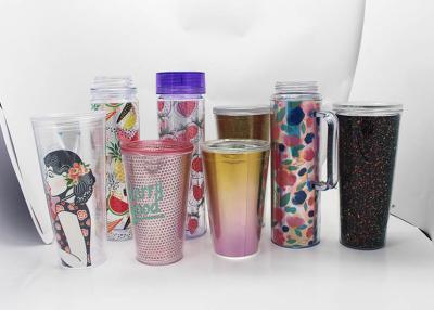 China Printed Acetate Insert  for Double Wall Transparent Plastic Tumbler for sale