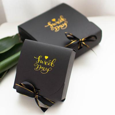 China Hot Stamping Logo Foldable Cardboard Paper Jewelry Gift Boxes for sale