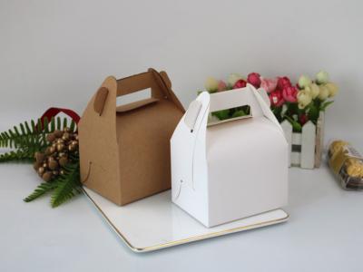 China 250g Biodegradable Kraft Paper Cake Box for Takeout for sale