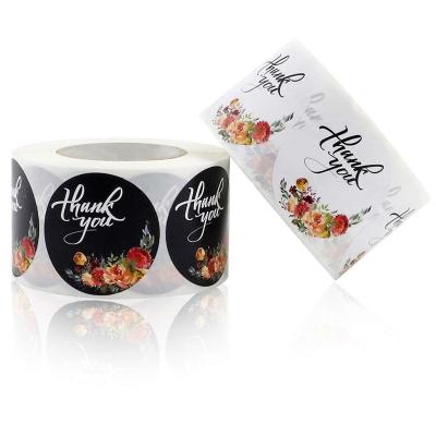 China 7g/PC Flowers Personalised Gift Cosmetic Label Stickers For Packaging for sale