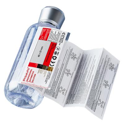 China Etiquetas cosméticas claras feitas sob encomenda resistentes da garrafa do gelo transparente de PMS à venda