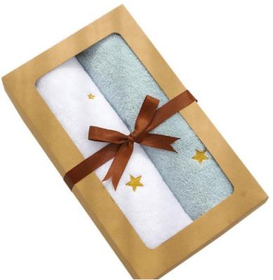 China Kraft Gift Box with Window Recycled kraft Paper Gift Set Packaging Box for sale