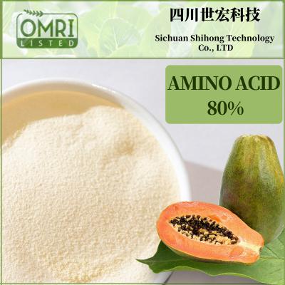 China Natural Amino Acid Organic Fertilizer Amino Acid Amino Acid 80% Garden Fertilizer for sale