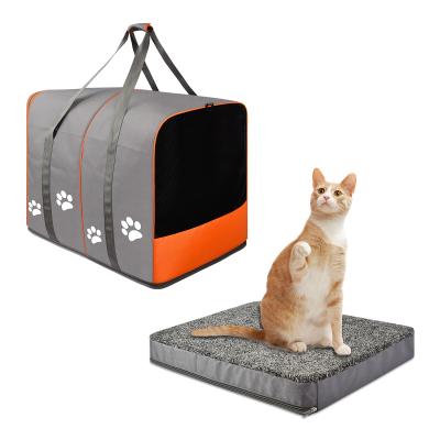 China 2021 Customized airline approved pet dog cat carrier breathable soft sided pet carrier bag for sale