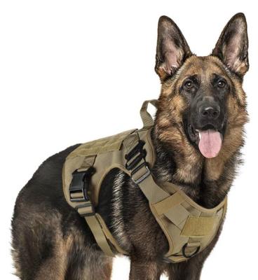 China Vest Tactical Dog Harness police Working Dog tactical Vests for sale No Pulling Front Clip Leash Attachment tactical vest for sale