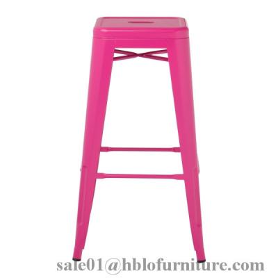 China metal bar chair, outdoor chair,bar stool chair,high legs,colorful chair for sale