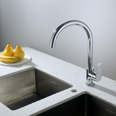 China Ceramic Cartridge Kitchen Sink Mixer Tap 360 Swivel Spout Kitchen Tap for sale
