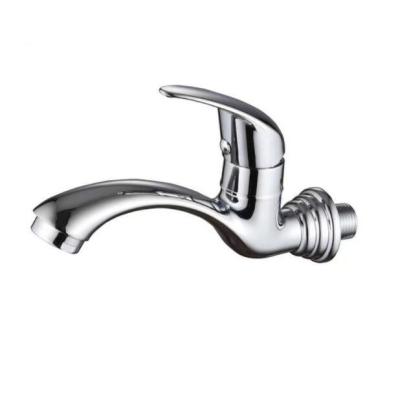 China ODM Single Cold Water Basin Tap Zinc Wall Mounted Vanity Basin Taps for sale