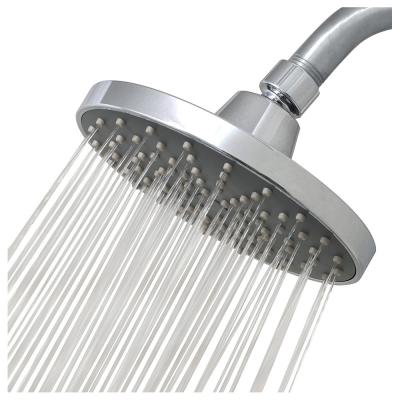 China 6in Square Overhead Fixed Rain Shower Head Chrome Black Water Saving for sale