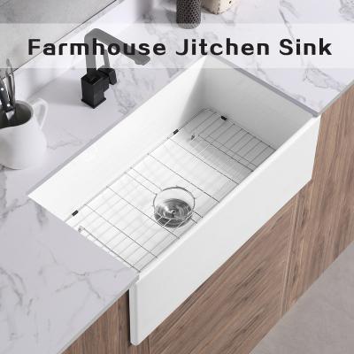 China Villa Apartment Apron Front Farmhouse Sink 33 Inch Kitchen Sink for sale