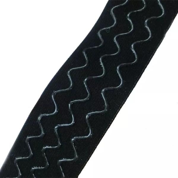 Quality 10mm-65mm Width Anti Slip Webbing Spandex Silicone Elastic Band for sale