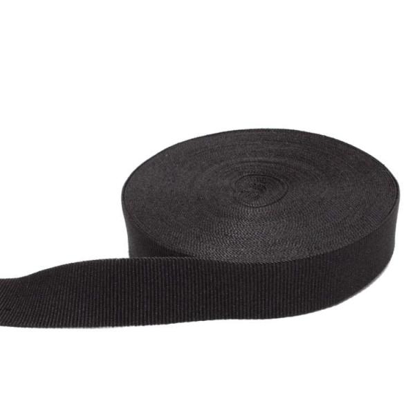 Quality 3.5cm Black Elastic Webbing High Tenacity Woven Polyester Elastic Band for sale