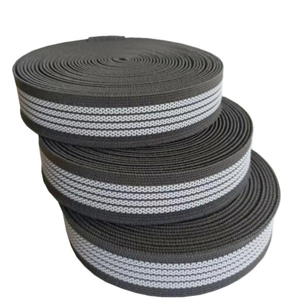 Quality Polyester 25mm Anti Slip Webbing 50m Roll Couch Elastic Webbing for sale