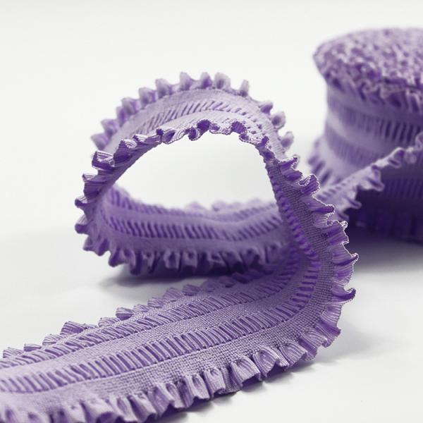 Quality Purple Knitted 5.5cm Lace Elastic Band 55mm Polyester Webbing Straps for sale