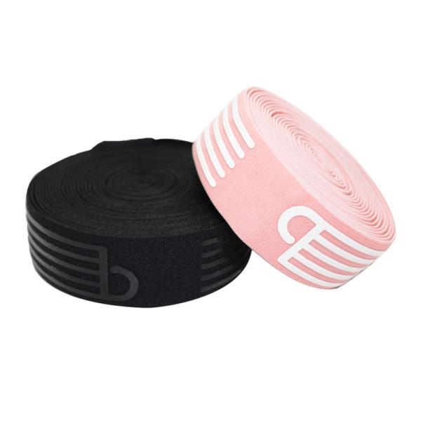 Quality Flat Striped Fold Over Elastic Band Nylon Webbing 3.5cm Width for sale