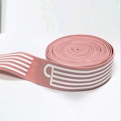 Quality Flat Striped Fold Over Elastic Band Nylon Webbing 3.5cm Width for sale