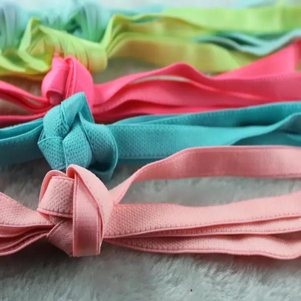 Quality Braided 10mm Nylon Webbing Spandex Bra Elastic Band Blue Green Pink for sale