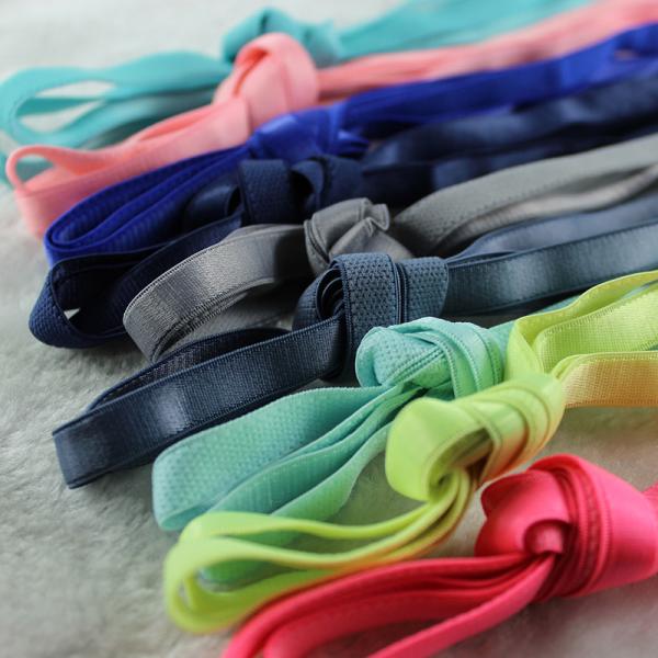 Quality Braided 10mm Nylon Webbing Spandex Bra Elastic Band Blue Green Pink for sale