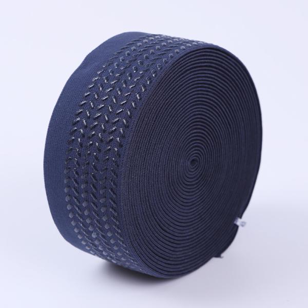 Quality 50mm Anti Slip Webbing Transparent Silicone Elastic Gripper Tape for sale