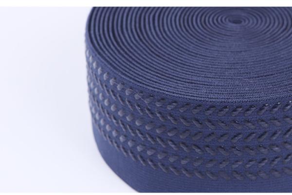 Quality 50mm Anti Slip Webbing Transparent Silicone Elastic Gripper Tape for sale