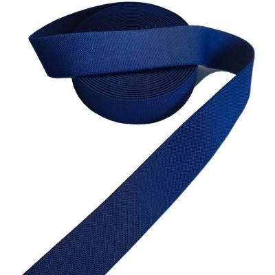 Chine Tissu élastique tissé de couleur personnalisée en polyester simple pour ceinture à vendre