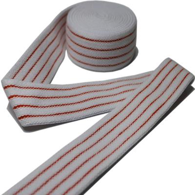 China Trajes de baño trenzados de 38 mm cinta de algodón elástica de punto sostenible en venta