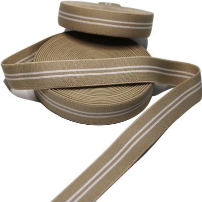 China Suspenders Polyester Elastic Webbing 20mm Upholstery Elastic Webbing for sale