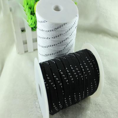 China Cordón de poliéster trenzado para pantalones de deporte Cordón elástico en venta