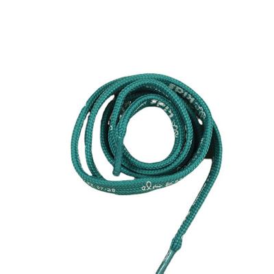China Cordón de tira verde de 10 mm para sudadera 1 cm Cordón de tira plano en venta