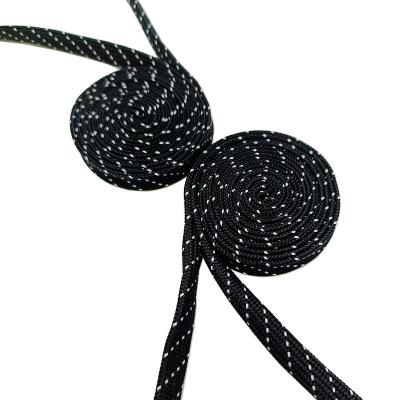 Китай Полиэстерный плоский шнур для капусты черный эластичный шнур продается