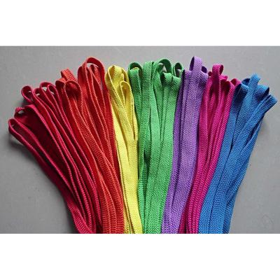 China 15mm Flat Waxed Polyester Cord Elastic Rope Cord Elastic Drawstring for sale
