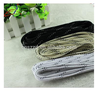 China 10mm Ice Hockey Skate Laces Polyester Waxed Hockey Laces for sale