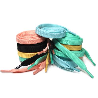 China Breathable Custom Shoelace 5mm Woven Shoe Laces Sustainable for sale