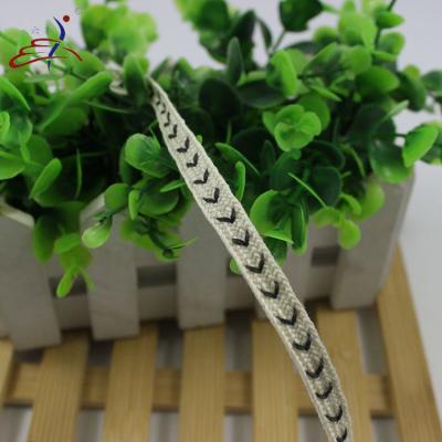 China 3/8 9mm 10mm Polyester Flat Braided Drawcord With Silicone Tips for sale