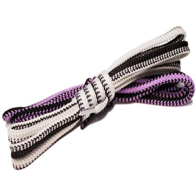 China Sneakers Round Braided Shoelaces 8mm Polyester Shoelaces for sale