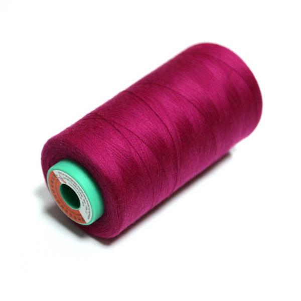 Quality 402 Dyed Polyester Sewing Thread Red Uv Bonded Polyester Thread for sale