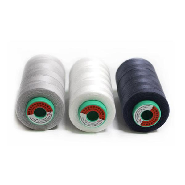 Quality 40/2 Spun Polyester Sewing Thread White Uv Resistant Sewing Thread for sale