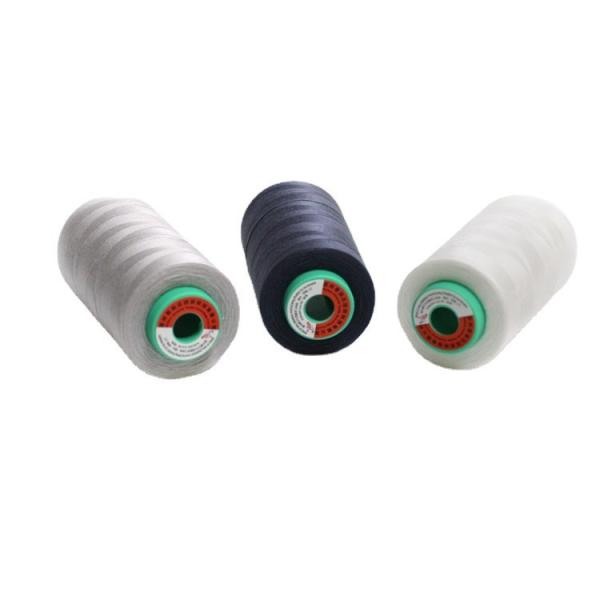 Quality 40/2 Spun Polyester Sewing Thread White Uv Resistant Sewing Thread for sale