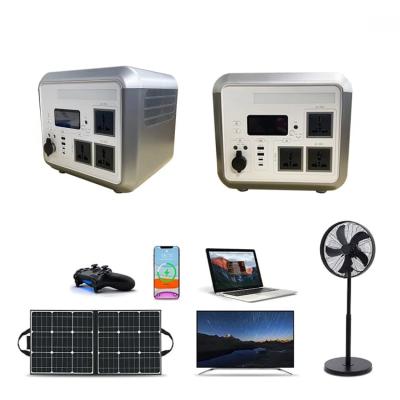 China 1200W Solar Rechargeable Lithium Battery Pack , Outdoor Portable Power Bank Generator for sale