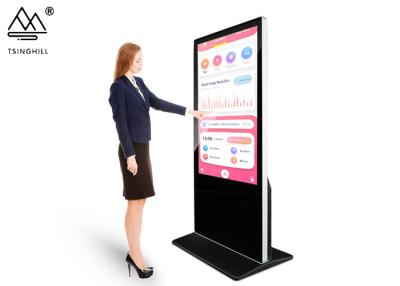 China ODM Vloer die Interactieve Kiosk bevinden zich 43 Duim Digitale Signage Te koop