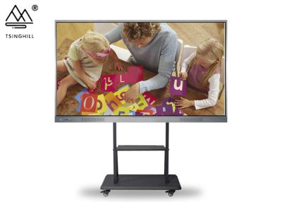 China 75 tablero elegante interactivo de la pantalla plana 8ms de la pulgada para la sala de clase en venta