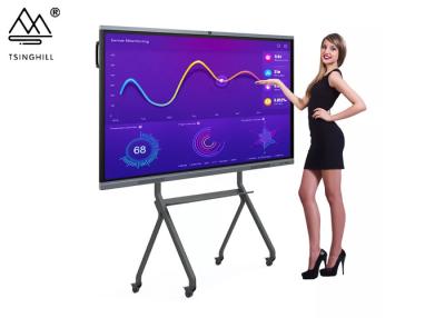 China Black TV Touch Screen 55 Inch Smart Interactive Whiteboard 240V for sale
