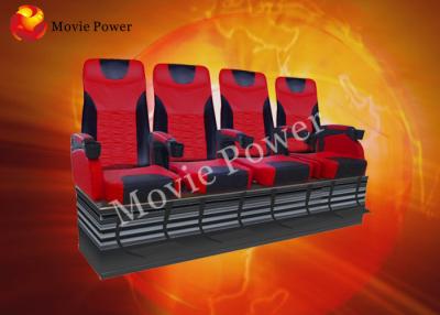China Pneumatic / Hydraulic Air Injection Leg Sweep 4D Motion Theater Seats for sale
