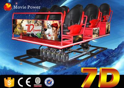 China Amusement Park 7D Cinema Equipment With Shooting Game 6 DOF Electric Platform for sale