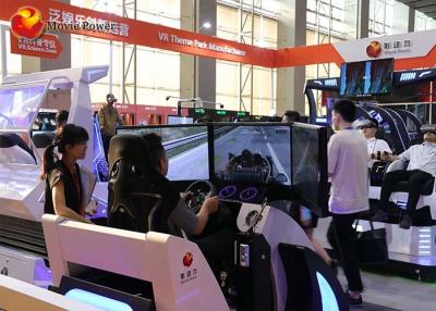 China Indoor Entertainment 9D Simulator / 5d 7d Vr Car Racing Simulator With 3 Screen for sale
