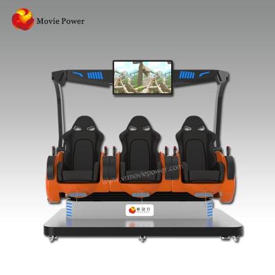 China New Arrival Interactive movies Shooting Game 3Seats Simulator Original Manufacturers Vr 9D Cinema for sale