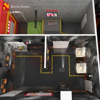 China Amusement Park Equipments 9D VR Game Simulator Machine Fire Safety Institute for sale
